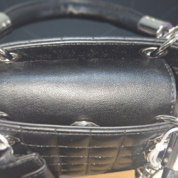 Steve Madden Black Quilted Bag with Silver Accents NWT - Picture 9 of 10